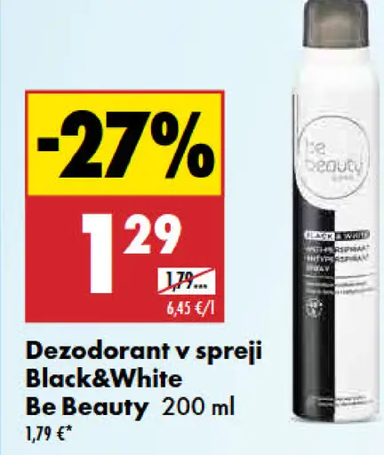 Dezodorant v spreji Black&White
