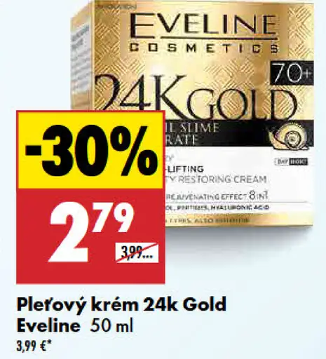 Eveline Pleťový krém 24k Gold