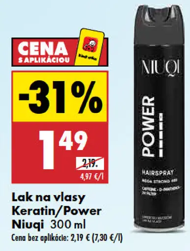 Lak na vlasy Keratin/Power