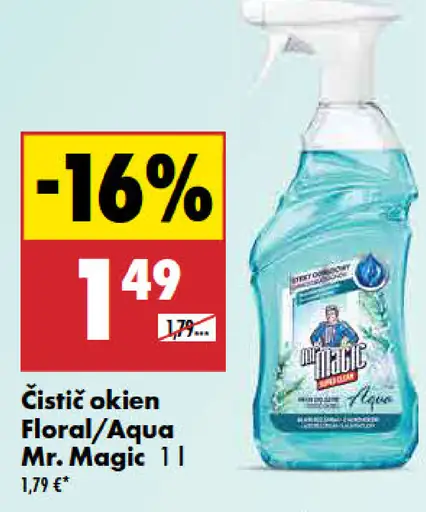 Mr. Magic čistič okien Floral/Aqua
