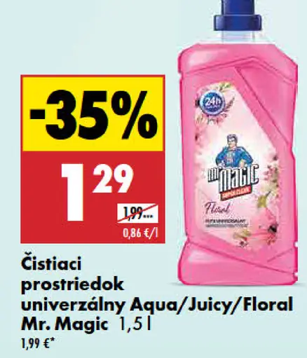 Mr. Magic čistiaci prostriedok univerzálny Aqua/Juicy/Floral