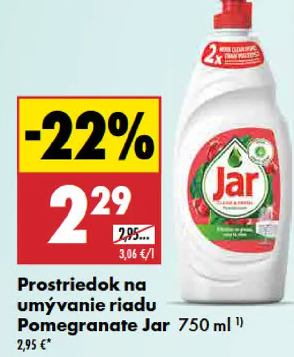 Jar prostriedok na umývanie riadu Pomegranate