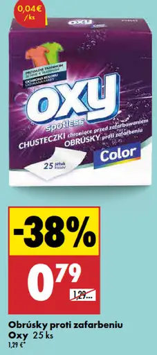Oxy obrúsky proti zafarbeniu Color
