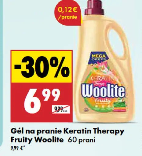Woolite Keratin Therapy Fruity gél na pranie