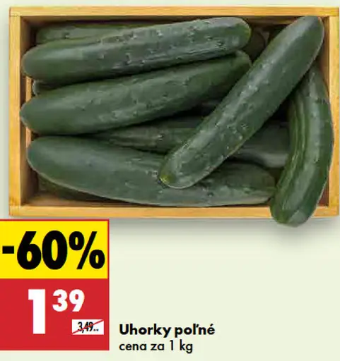 Uhorky poľné čerstvé