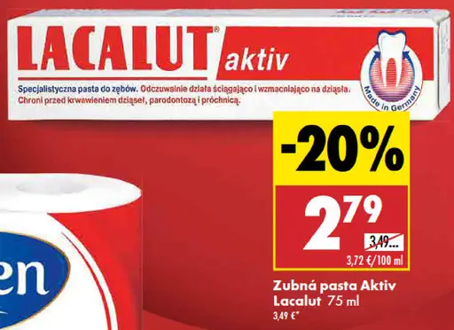 Lacalut aktiv zubná pasta