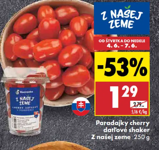 Z našej zeme Paradajky cherry chrumkavé