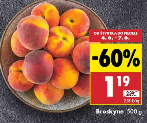 Broskyne čerstvé