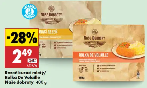 Naše dobroty rezne kuracie mleté