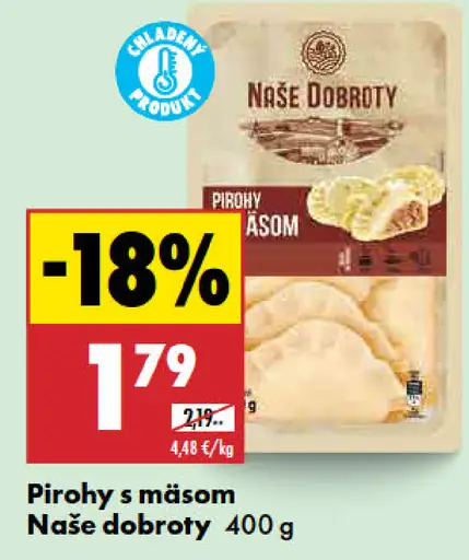 Naše dobroty Pirohy s mäsom