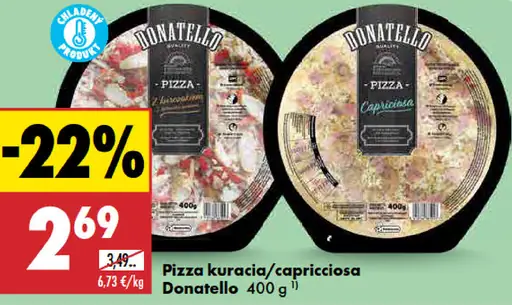 Donatello Pizza kuracia/capricciosa