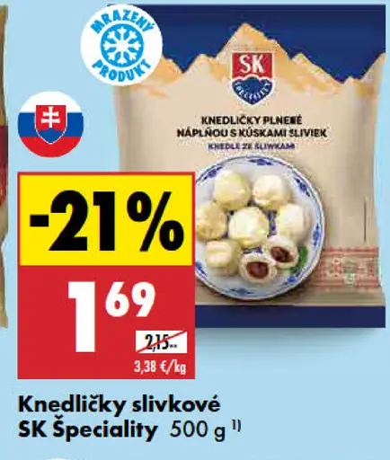 SK Špeciality knedličky slivkové plnené