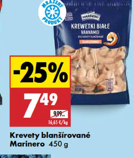 Marinero krevety blanšírované