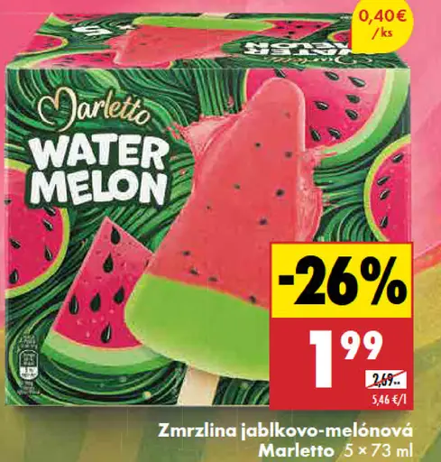 Marletto Zmrzlina jablkovo-melónová príchuť