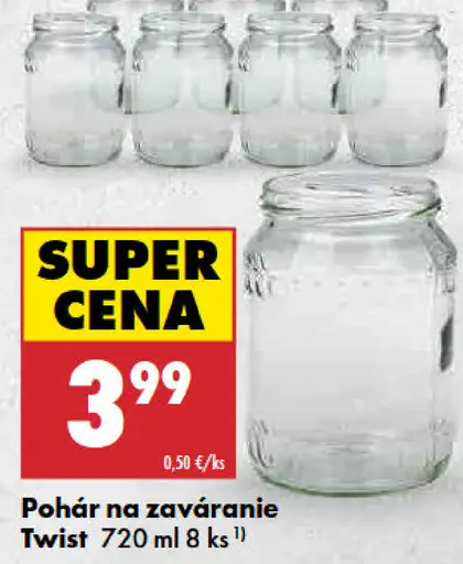 Twist pohár na zaváranie