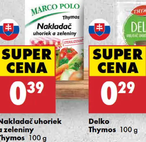 Thymos Nakladač uhoriek a zeleniny