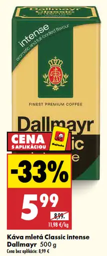 Káva mletá Dallmayr classic intense
