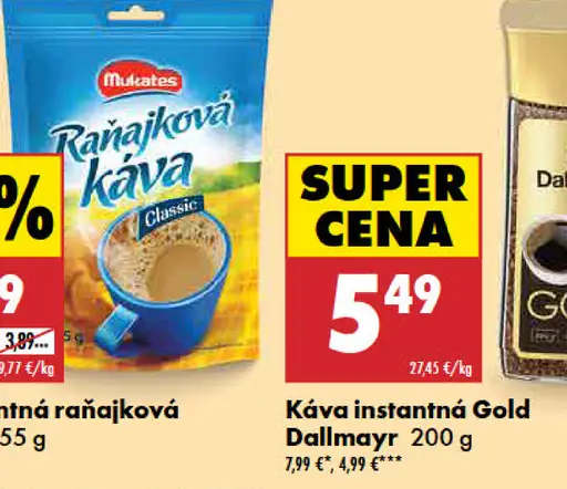 Mukates Káva instantná raňajková