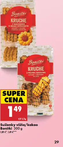 Bonitki Sušienky višňa/kakao