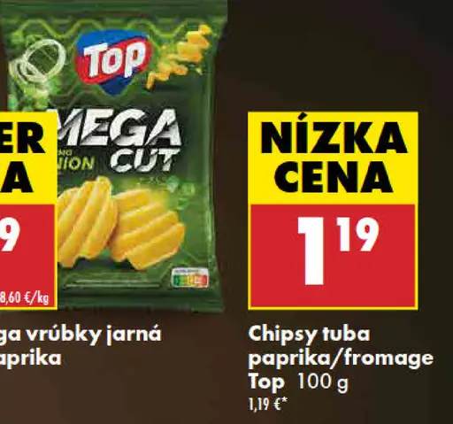Top Chipsy tuba paprika/fromage