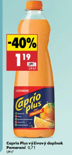 Caprio Plus Výživový Doplnok Pomaranč