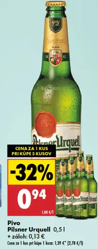 Pilsner Urquell pivo