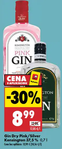 Kensington Gin Dry Pink/Silver