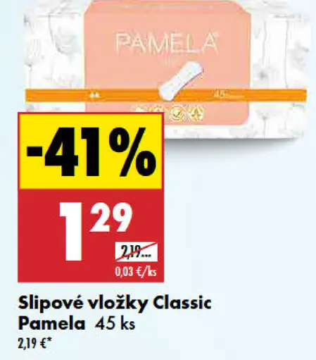 Pamela Slipové vložky Classic