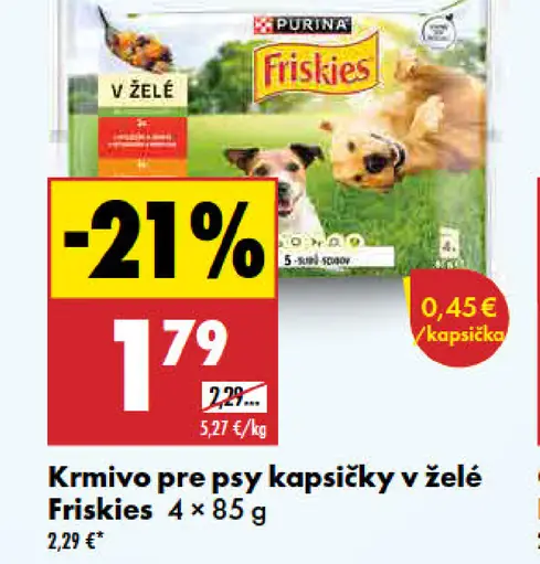 Friskies Krmivo pre psy kapsičky v želé