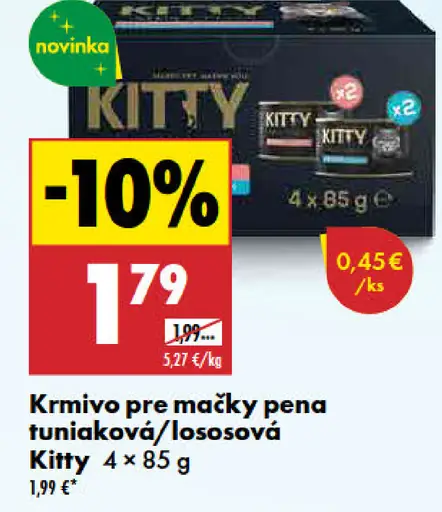Kitty krmivo pre mačky paštéta