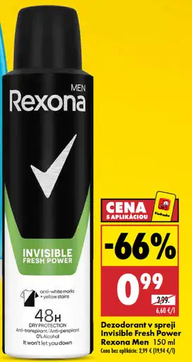 Rexona Men dezodorant v spreji Invisible Fresh Power