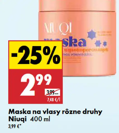 Niuqi Maska na vlasy