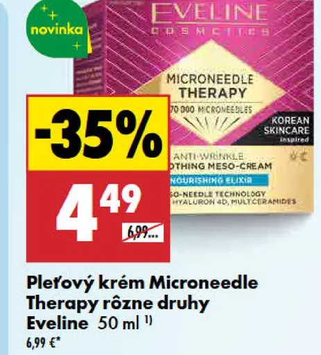 Eveline pleťový krém Microneedle Therapy
