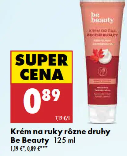 Be Beauty krém na ruky rôzne druhy