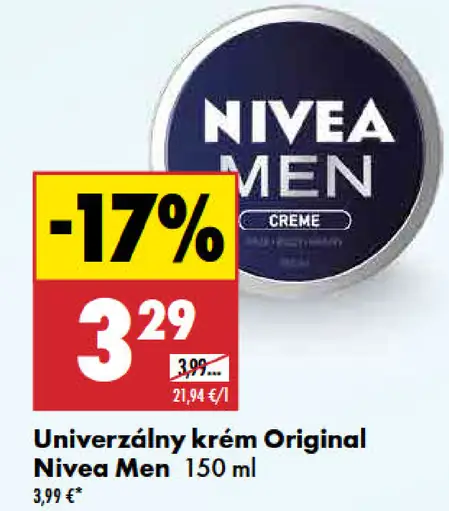 Nivea Men Univerzálny krém Original