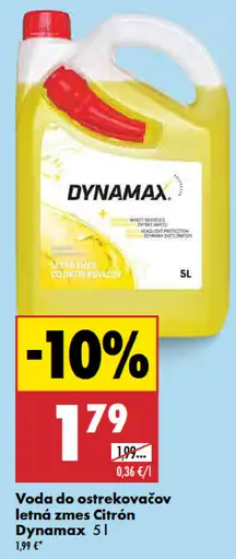 Dynamax Voda do ostrekovačov letná zmes Citrón