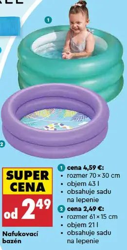 Bestway nafukovací bazén 70 × 30 cm
