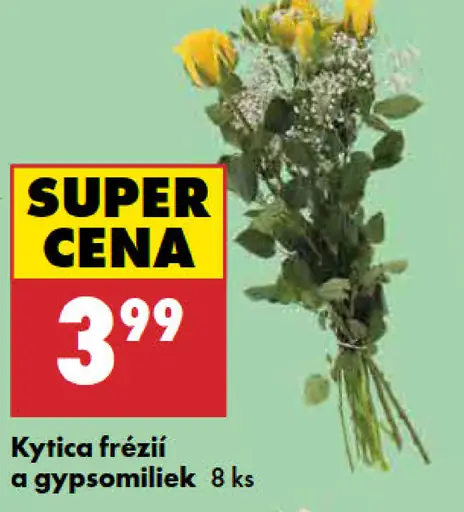 Kytica frézií a gypsomiliek