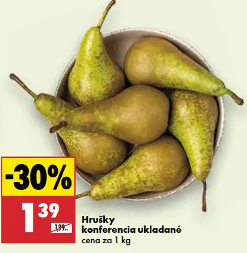 Hrušky konferencia ukladané