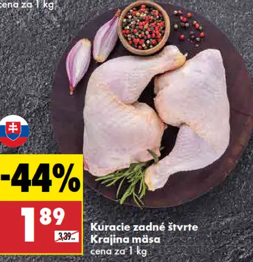 Krajina mäsa Kuracie zadné štvrte