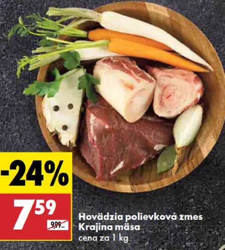 Krajina mäsa Hovädzia polievková zmes