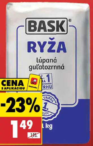 Bask Ryža lúpaná guľatozrnná