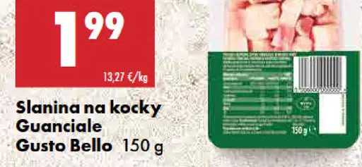 Gusto Bello slanina na kocky Guanciale cubetti