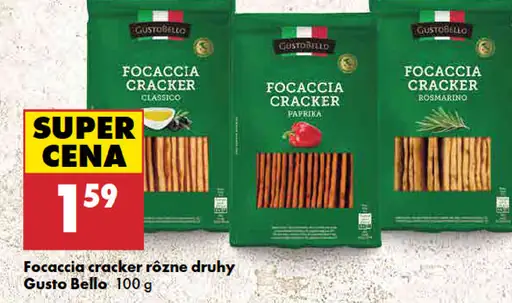 Gusto Bello focaccia cracker classico