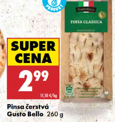 Gusto Bello pinsa čerstvá