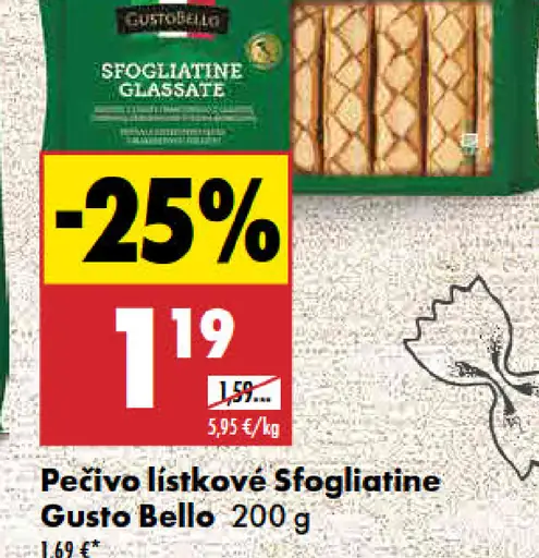 Gusto Bello Pečivo lístkové Sfogliatine