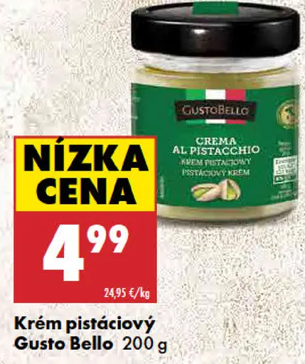 Gusto Bello Krém pistáciový