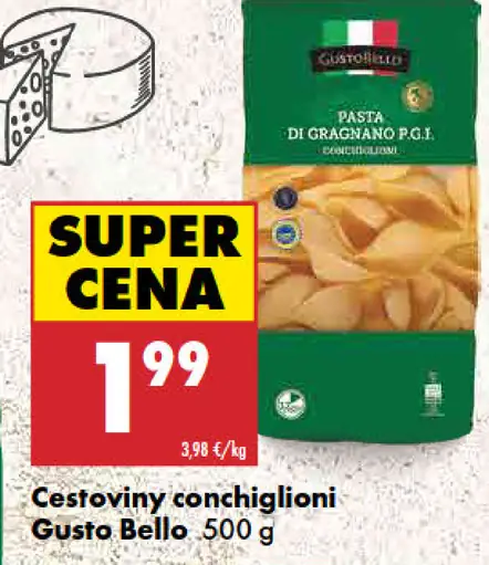 Gusto Bello cestoviny conchiglioni