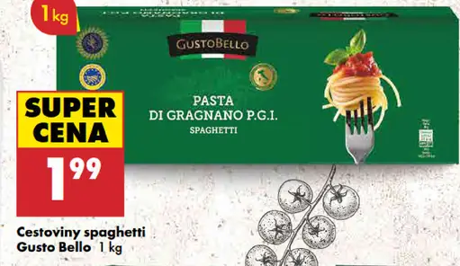 Gusto Bello cestoviny spaghetti