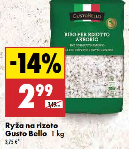 Gusto Bello Ryža na rizoto